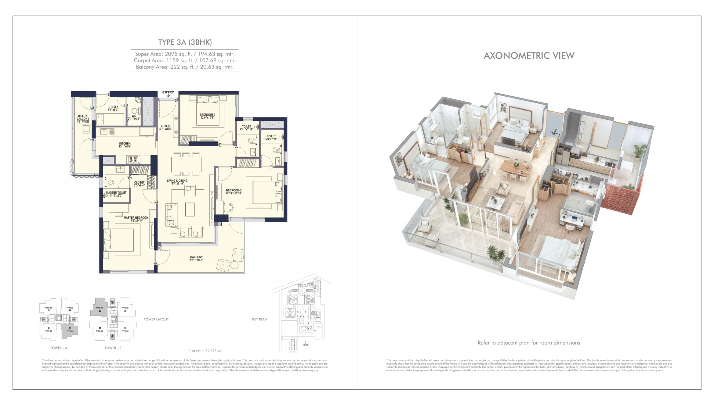 Conscient Hines Elevate 1 3 BHK Conscient Hines Floor Plan