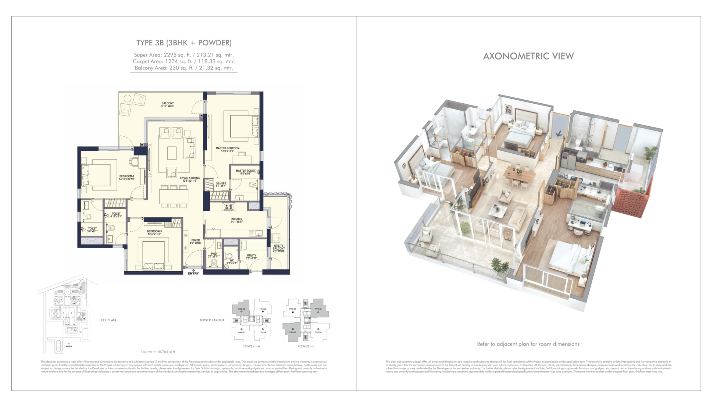 Conscient Hines Elevate 2 3 BHK PW Conscient Hines Floor Plan