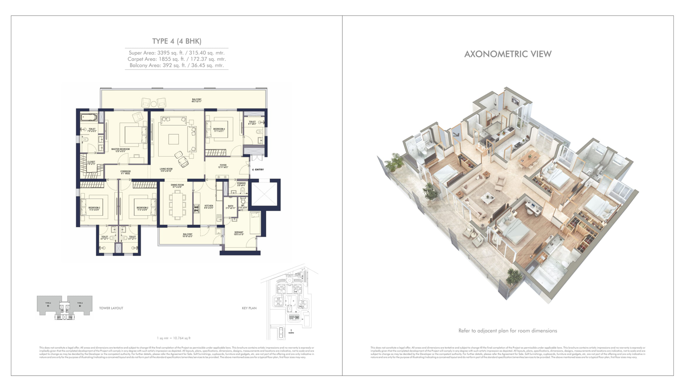 Conscient Hines Elevate 4 4 BHK Conscient Hines Floor Plan